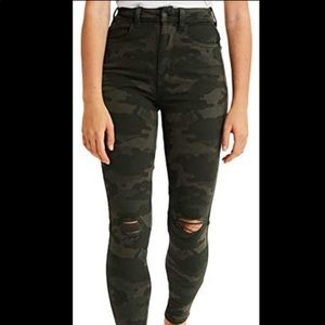 Camo American Eagle Ne(x)t Level Stretch Curvy High Rise Jegging Jeans